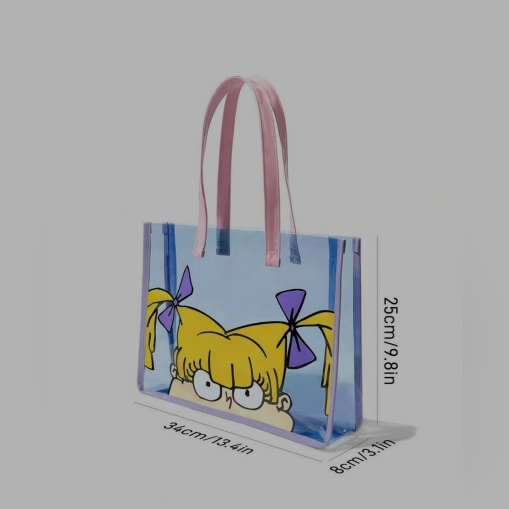 RUGRATS Transparent Tote Bag - Blue and Pink - Picture 7 of 7